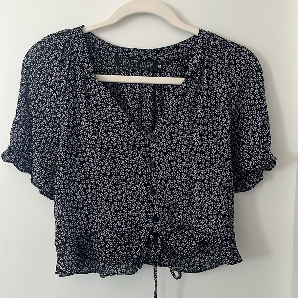 Christy Dawn Floral Blouse SzM